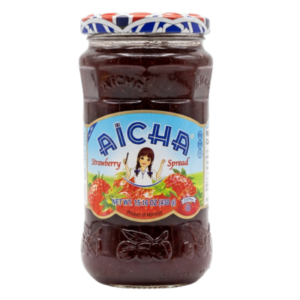Aïcha Strawberry Spread Jam (Confiture de Fraise) - Glass Jar (430g 15.16 oz)