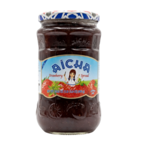 Aïcha Strawberry Spread Jam (Confiture de Fraise) - Large Glass Jar (840g 29.62 oz)