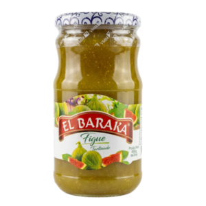 El Baraka Figue Tartinade - Fig Jam Spread Glass Jar (830g 29.28 oz)