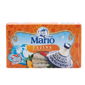 Mario Moroccan Sardine Tajine with Vegetables in Tomato Sauce - Omega-3 (125g 4.41 oz)
