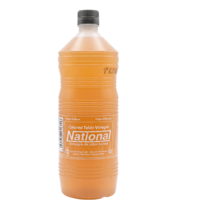 National Colored Table Vinegar (Vinaigre de Table Coloré) - Authentic Product of Morocco (1L)
