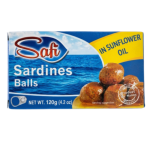 Safi Moroccan Sardine Balls (Boulettes de Sardines) in Sunflower Oil - Canned Box (120g 4.2 oz)